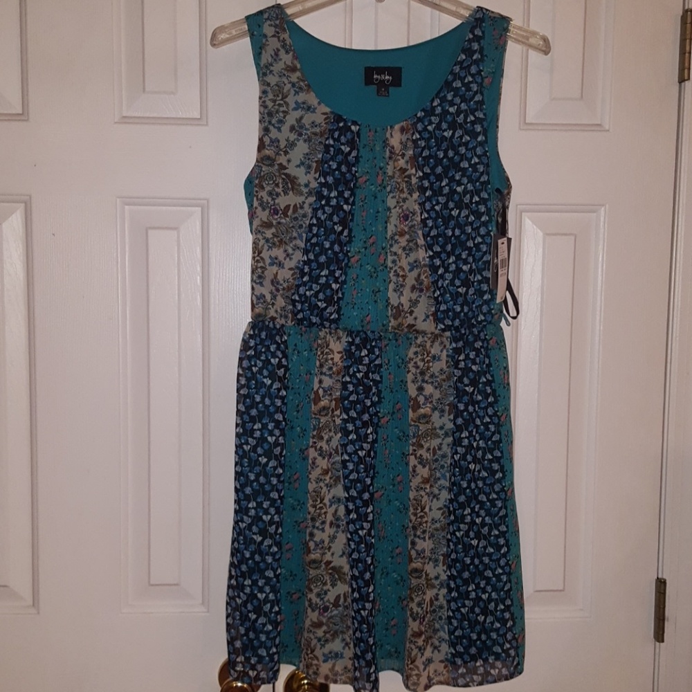 Fun multi flower print dress